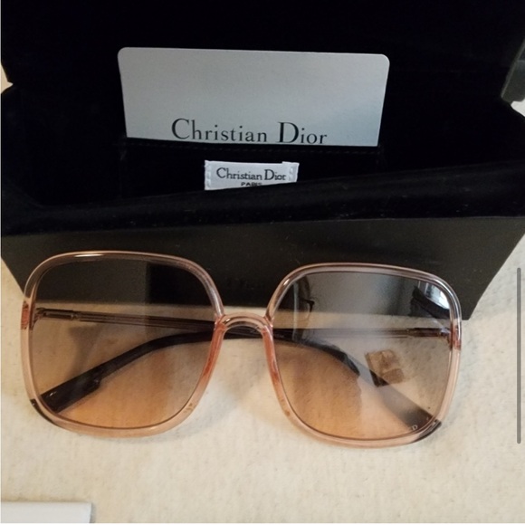 DIOR SoStellaire1 Translucent Pink Square Sunglasses - Picture 5 of 11